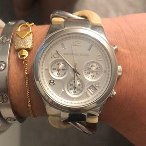 Michael Kors braided watch- great condition